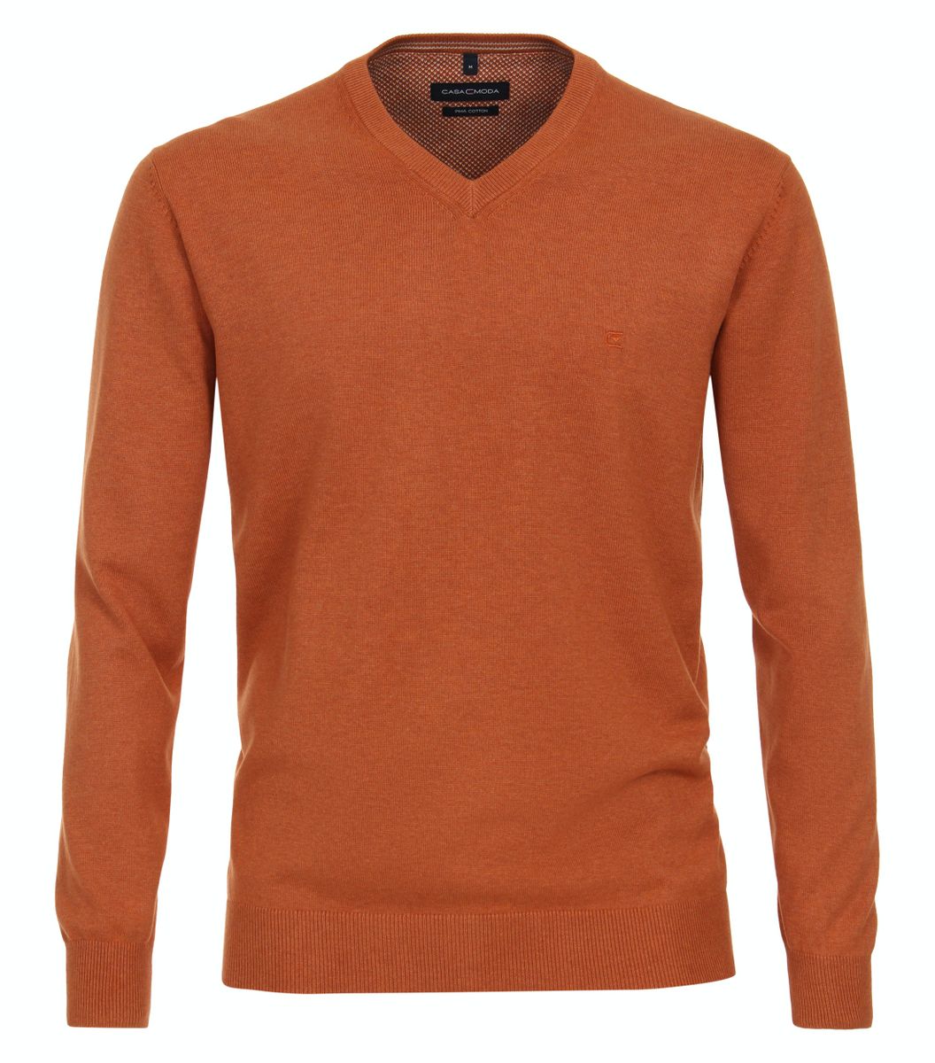 Pullover mit V-Ausschnitt uni 004430