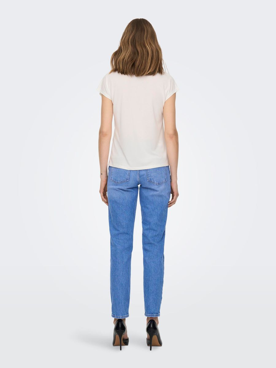 ONLFREE LIFE S/S MOD.V-NECK TOP JRS NOOS