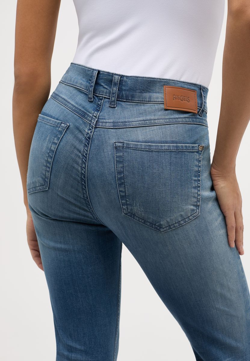 SKINNY ANKLE ZIP FRINGE