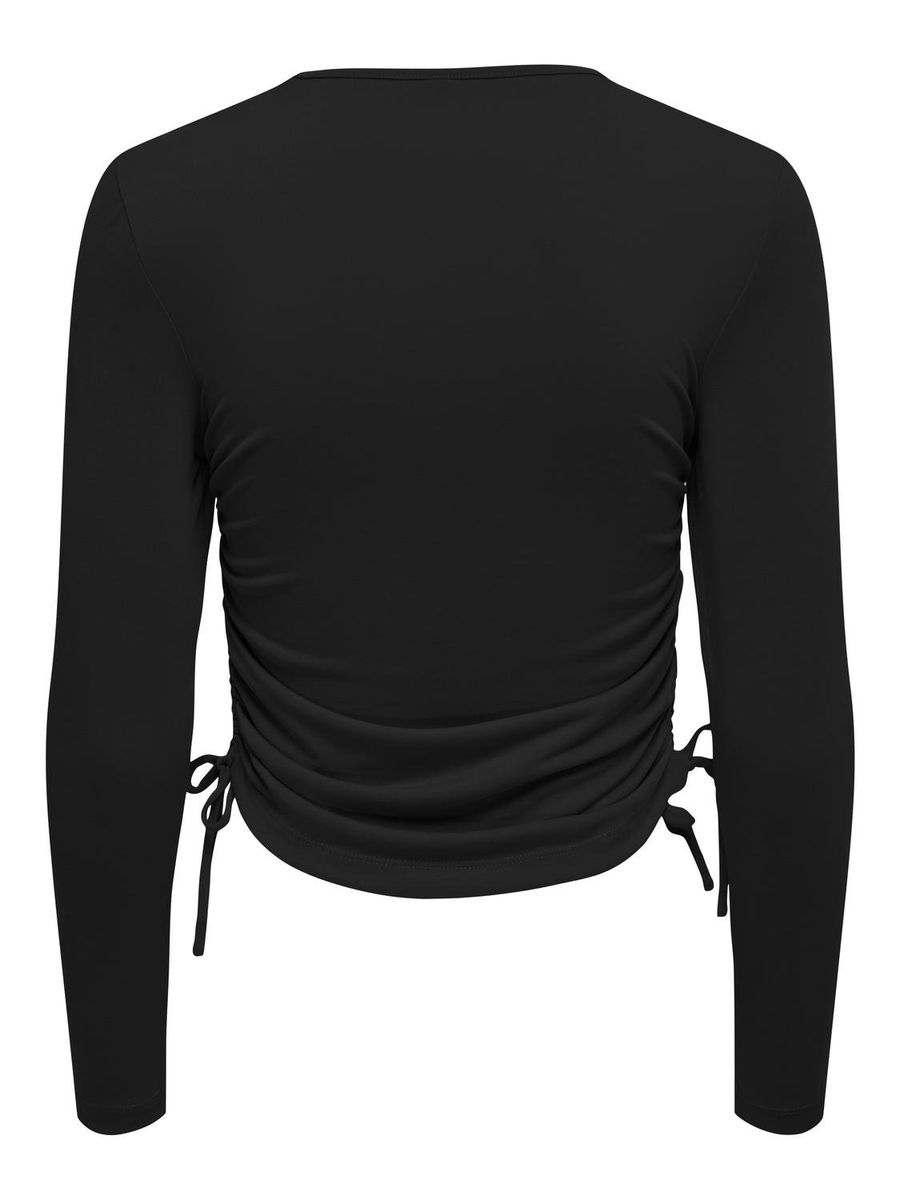 ONLNEW FREE L/S MODAL RUCHING TOP JRS