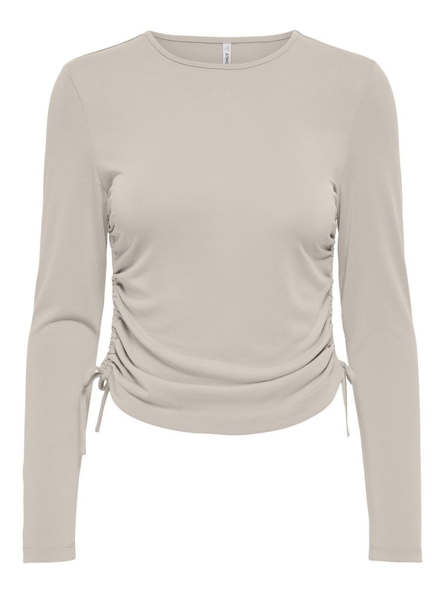 ONLNEW FREE L/S MODAL RUCHING TOP JRS
