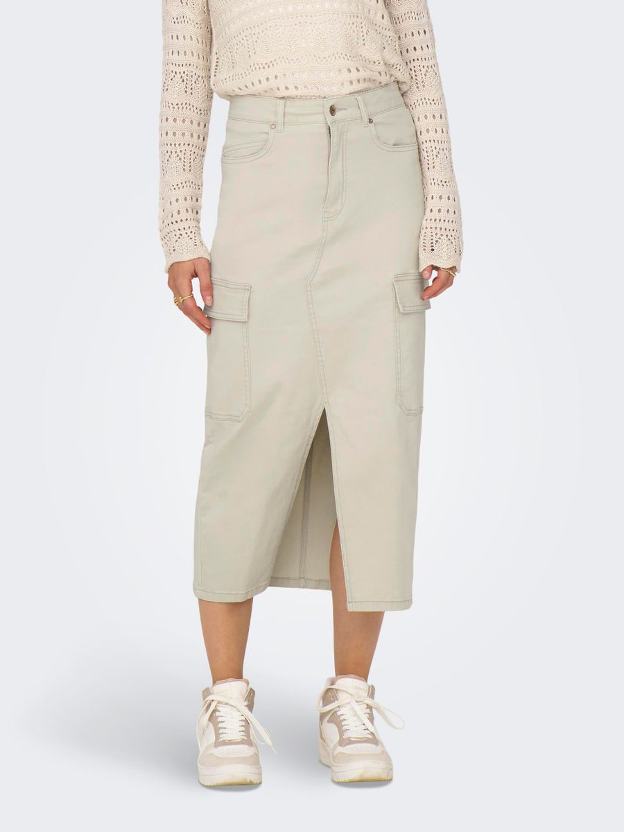 ONLLOLA HW CARGO LONG SLIT SKIR PNT NOOS