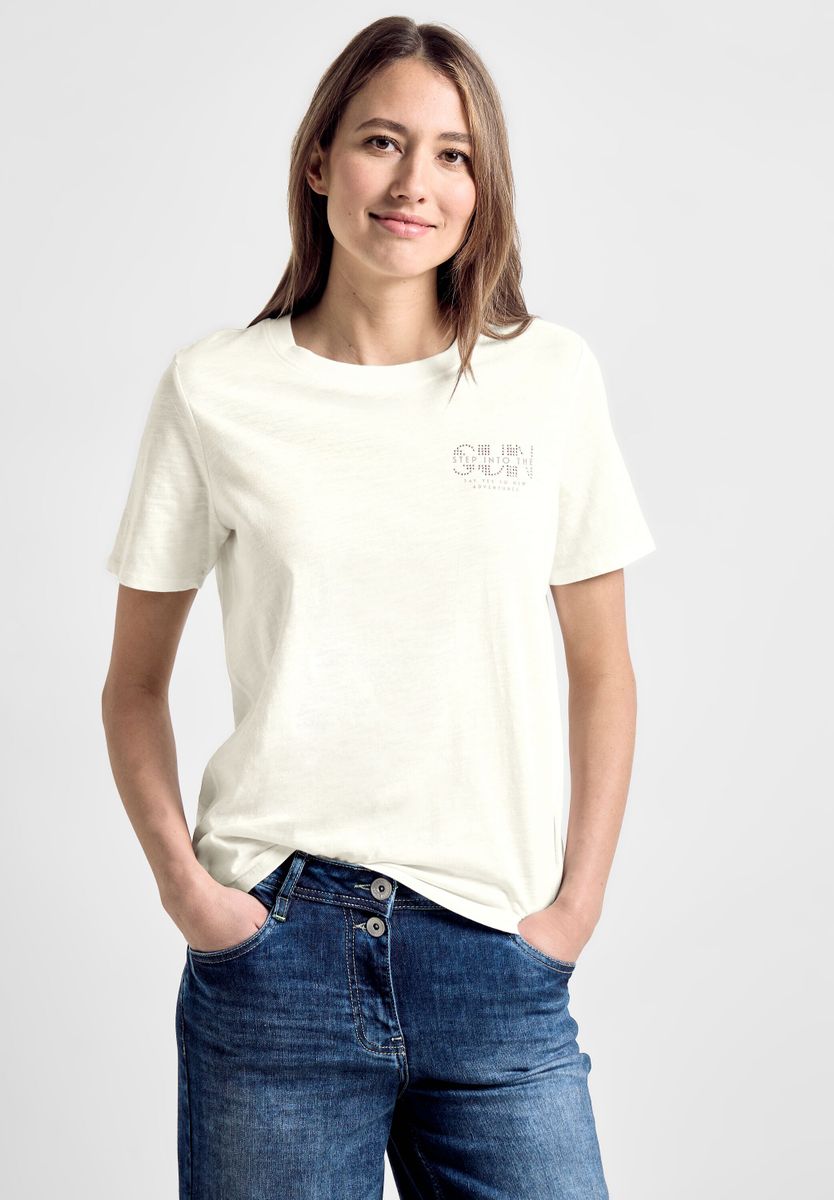 T-Shirt mit Brustprint