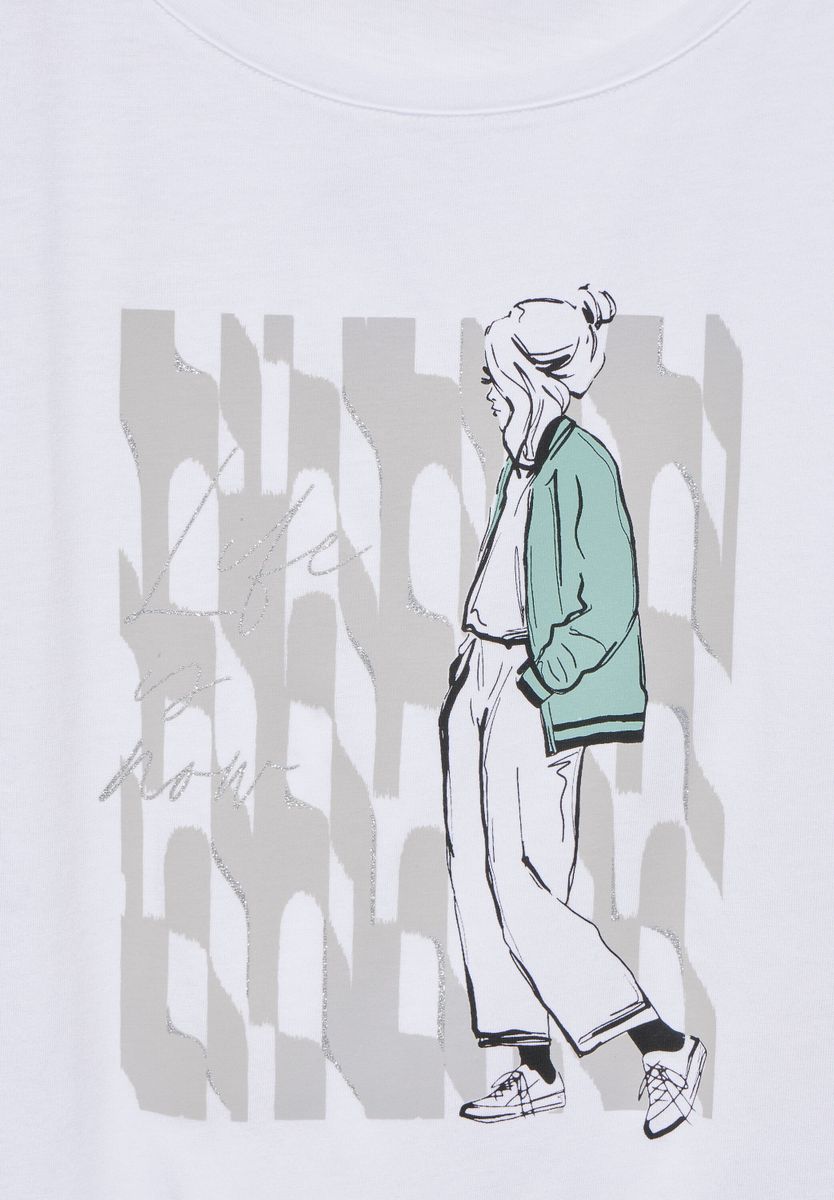 T-Shirt mit Lady Print