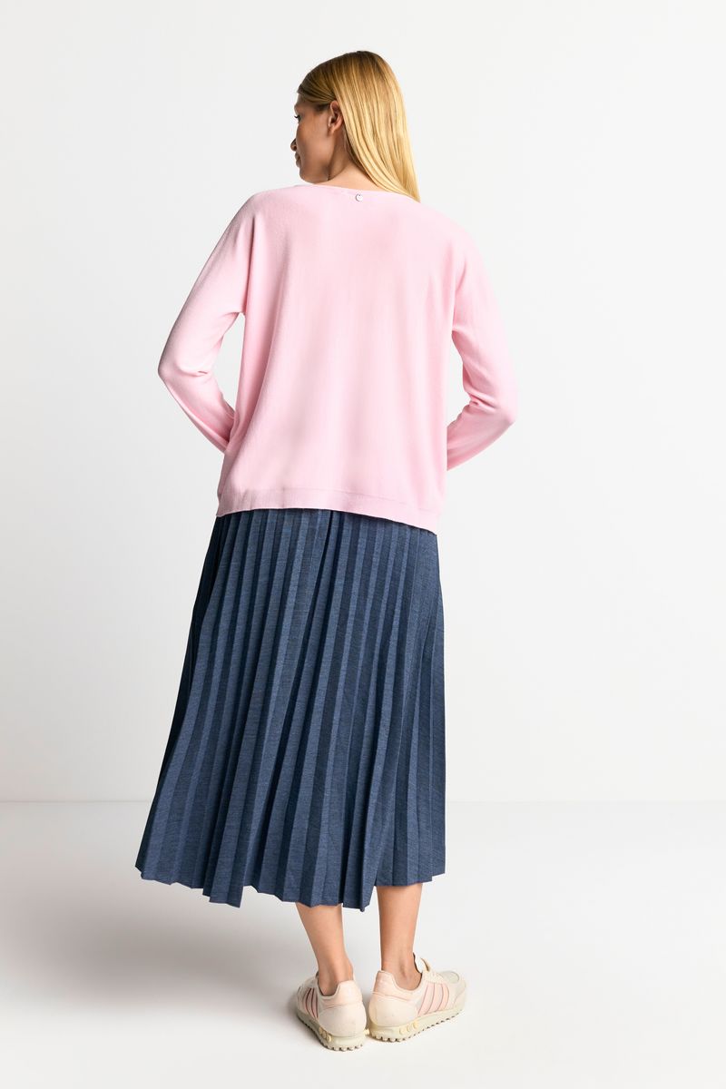 Seamless boat neck