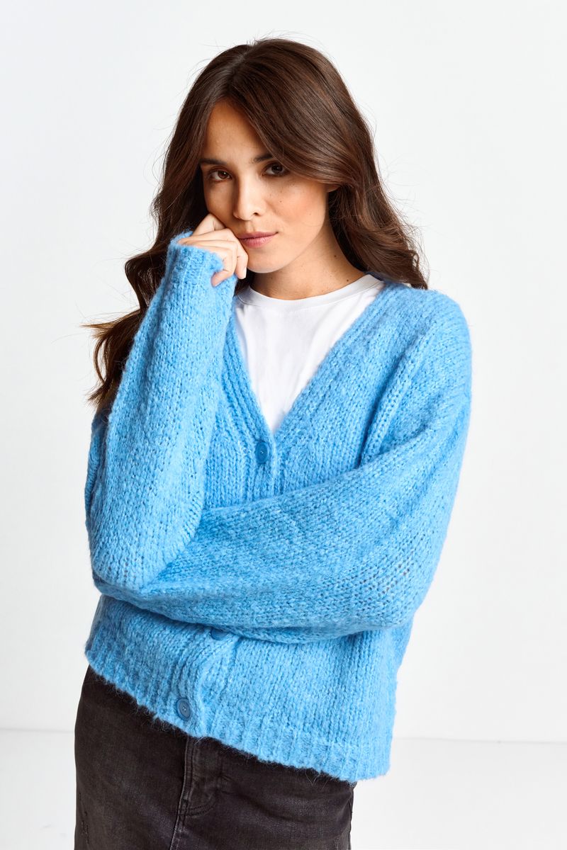 V-neck cardigan