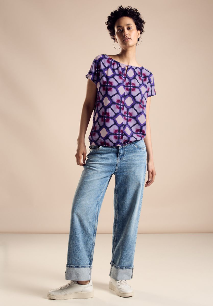 Print Materialmix T-Shirt