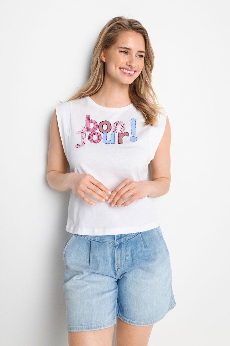 top with print boujour! organic