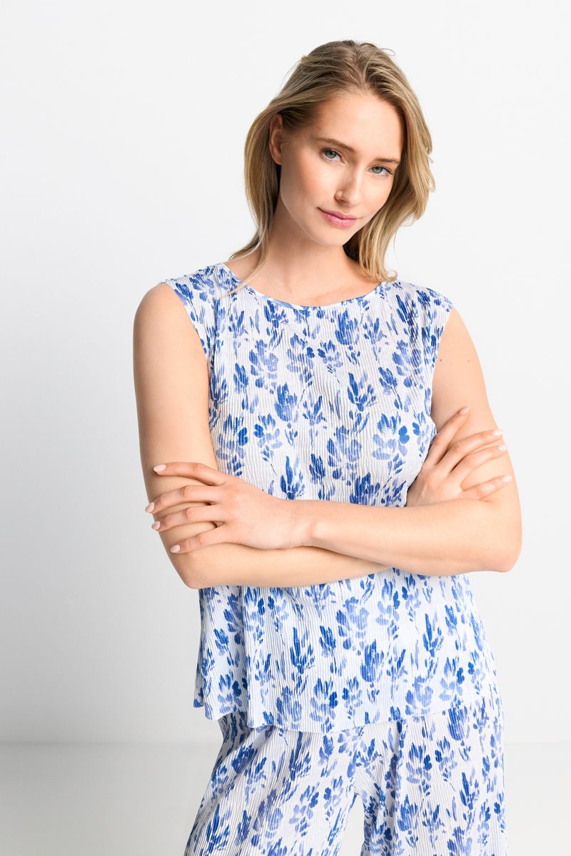 printed crinkle top recycled