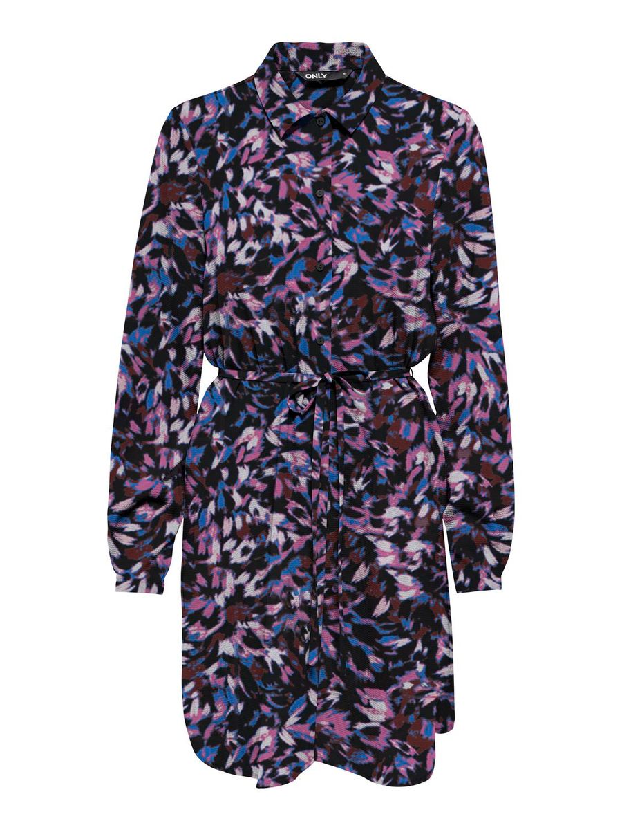 ONLNOVA LIFE VIS L/S SHIRT DRESS AOP