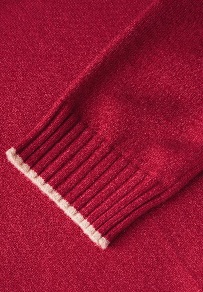 Pullover mit Stehkragen