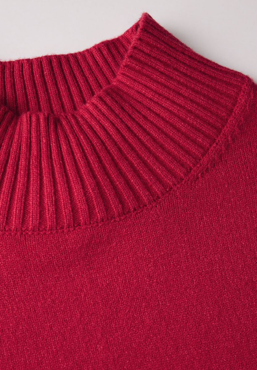 Pullover mit Stehkragen