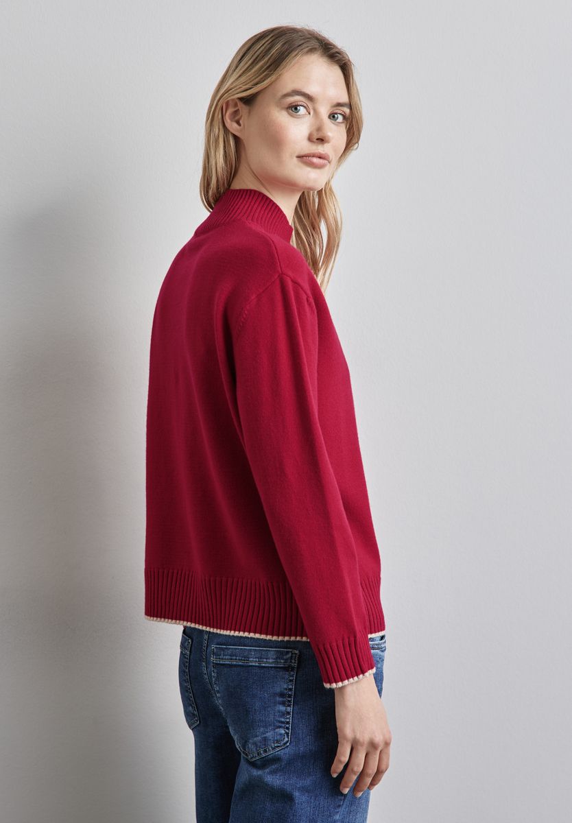 Pullover mit Stehkragen