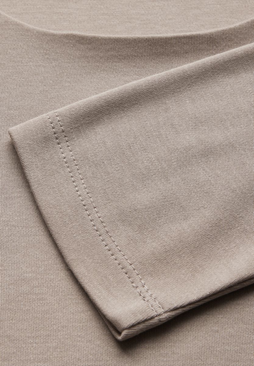 Basic T-Shirt mit 3/4 Arm
