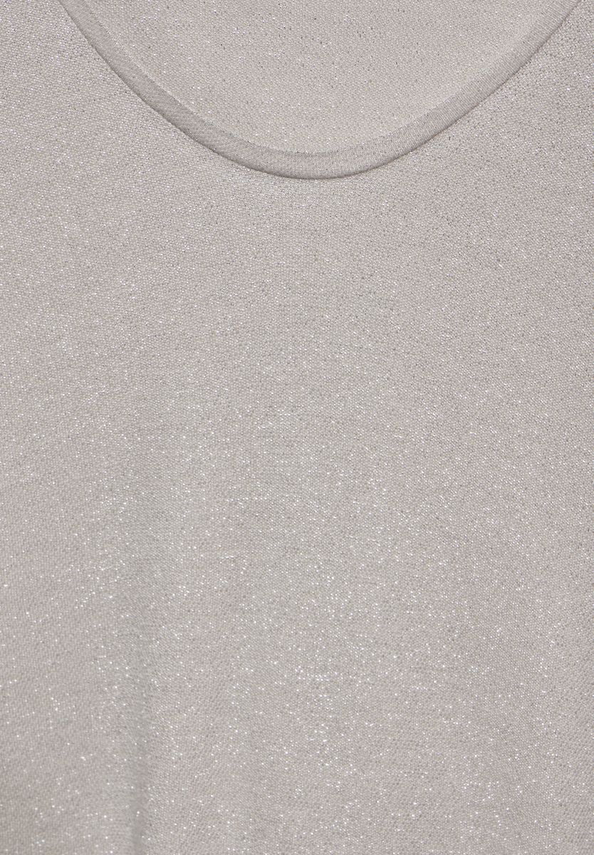 T-Shirt im Glanz-Look