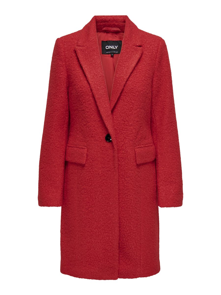 Coat Only Mantel Dunkelrot Wintermantel Only Rot MARIKOO