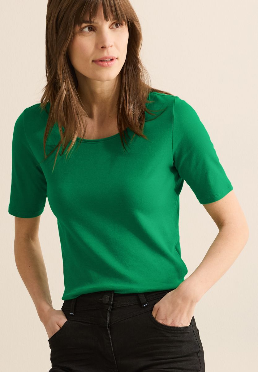 T-Shirt in Unifarbe