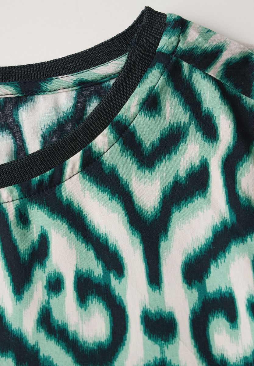 Bluse mit Raffung am Arm