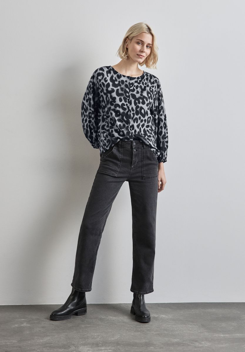 Bluse mit Raffungen