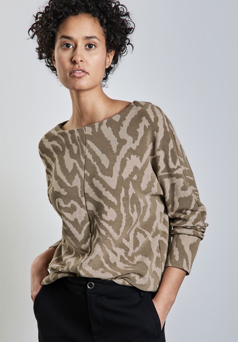 Two-Tone Jaquard Shirt