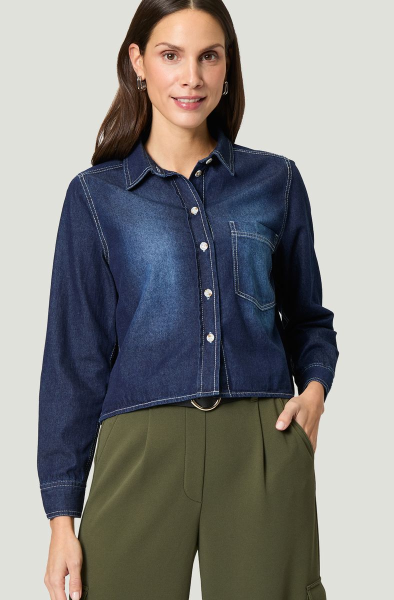 Jeansbluse