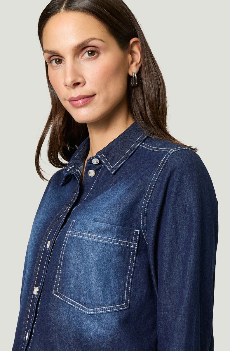 Jeansbluse