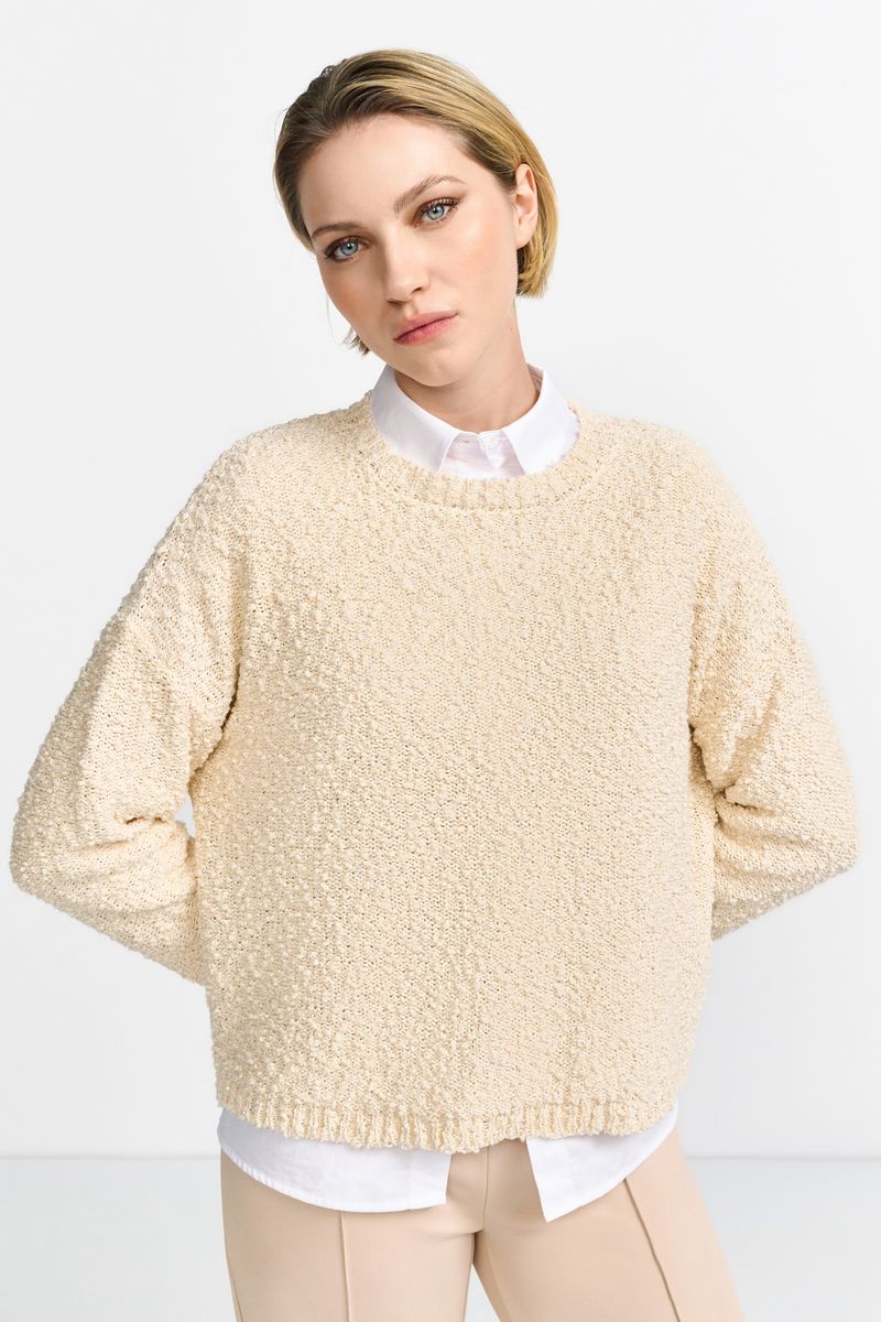 Slub Yarn Crew Neck