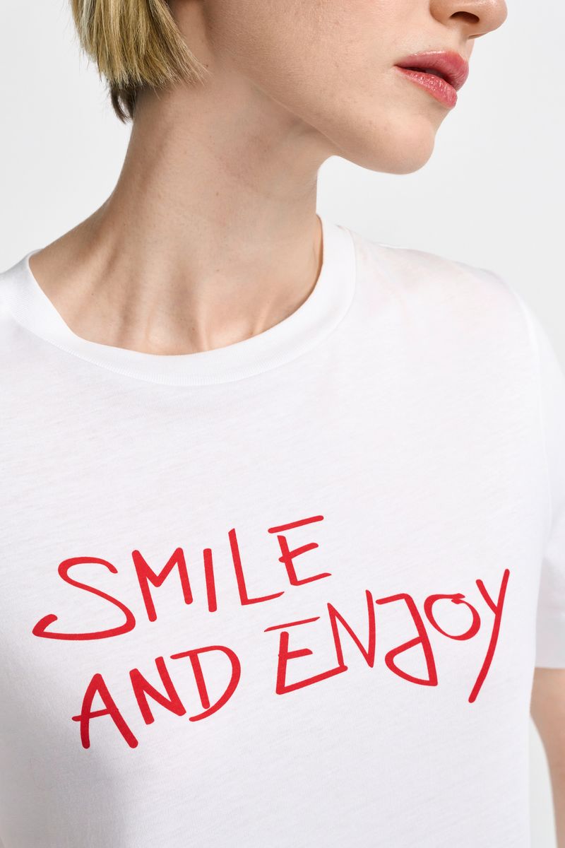 Easy Fit T-Shirt "smile and enjoy" Organic