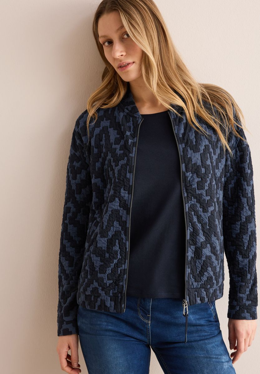 Jaquard Jacke mit Struktur