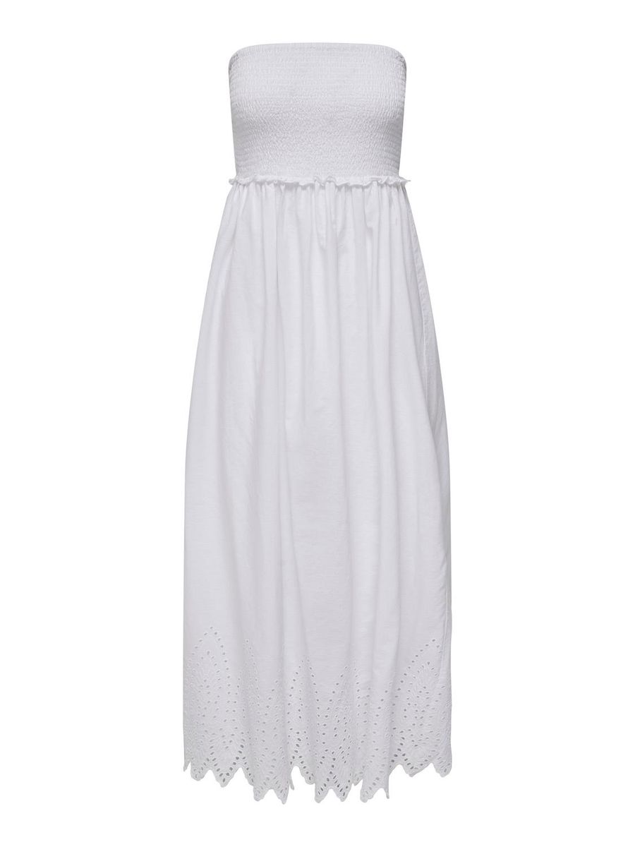 ONLTULUM EMB SMOCK MAXI DRESS WVN