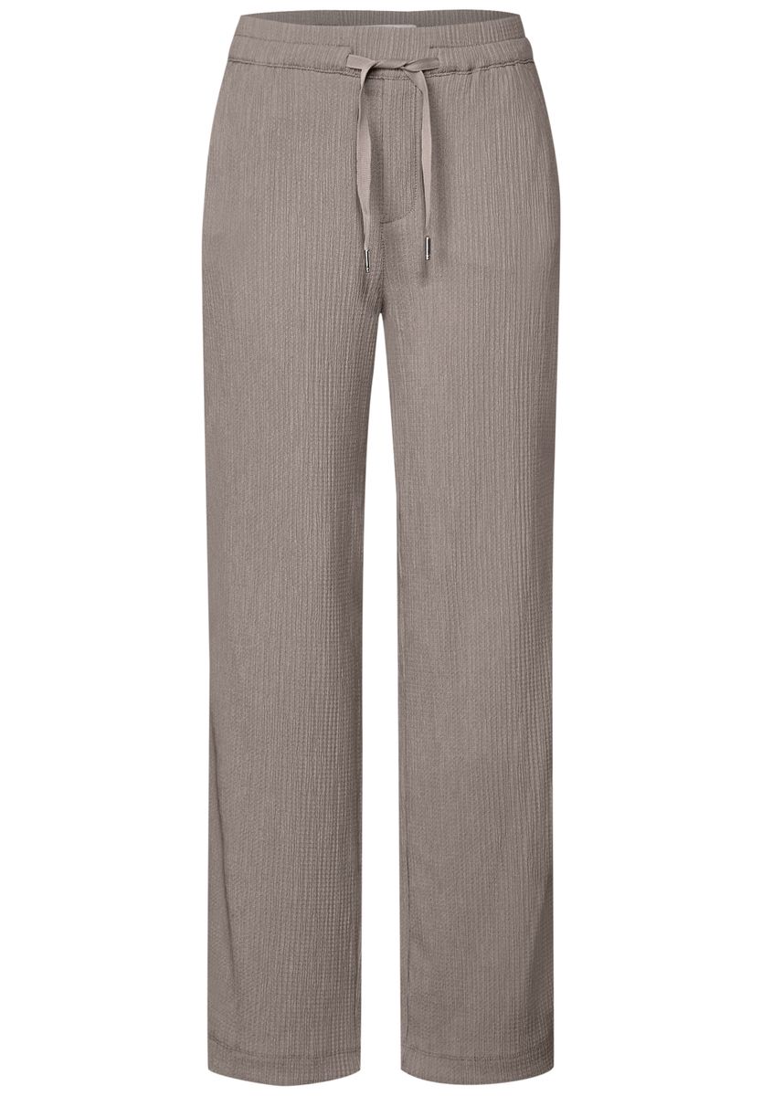 Wide Leg Hose mit Struktur