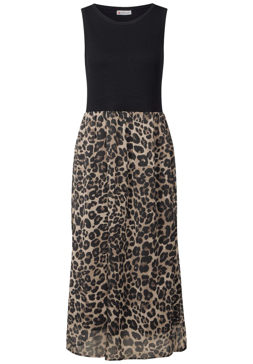 Materialmix Kleid