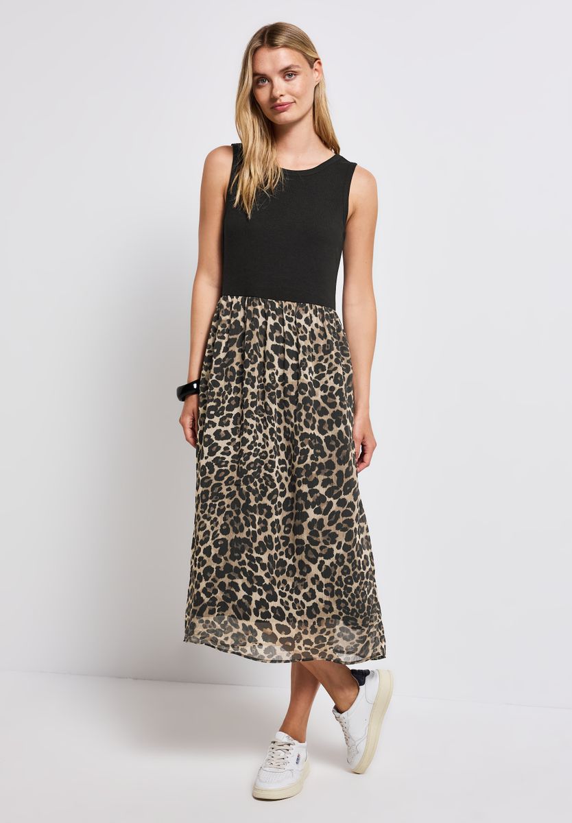 Materialmix Kleid