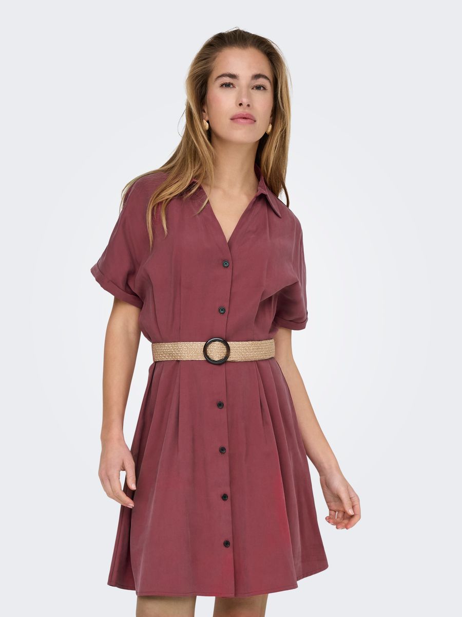 ONLNICA LIFE S/S BELT MODAL DRESS PNT
