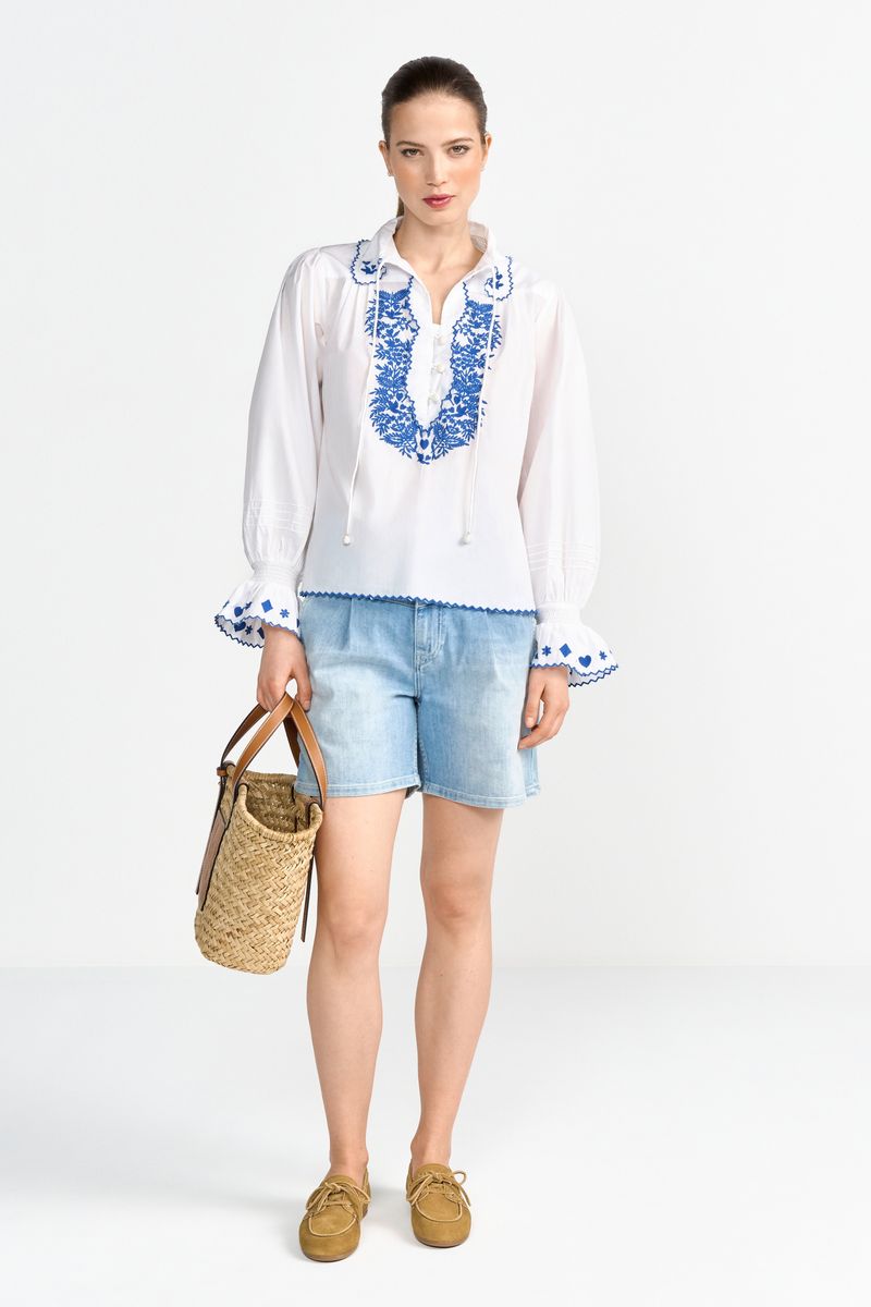 Blue Denim Shorts
