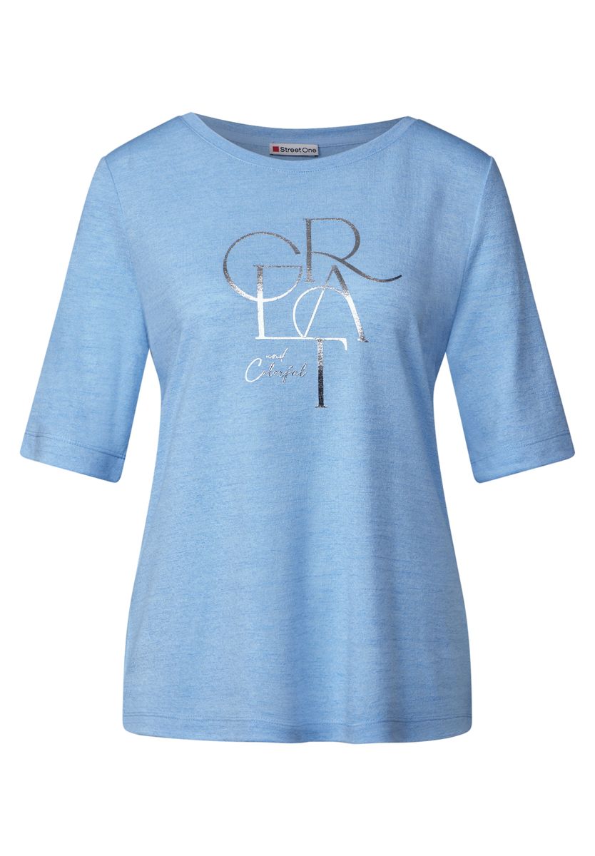 T-Shirt mit Folien-Wording