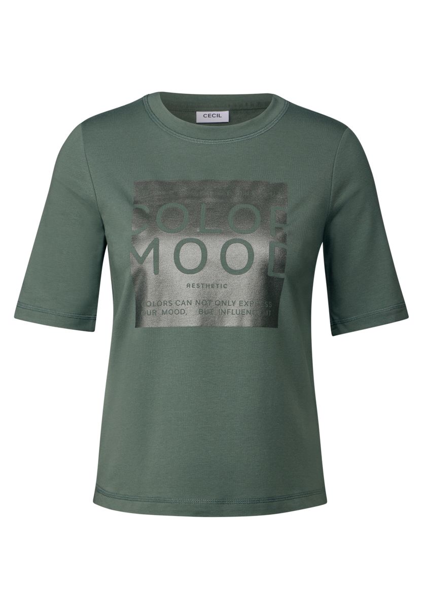 Softes Shirt mit Folienprint