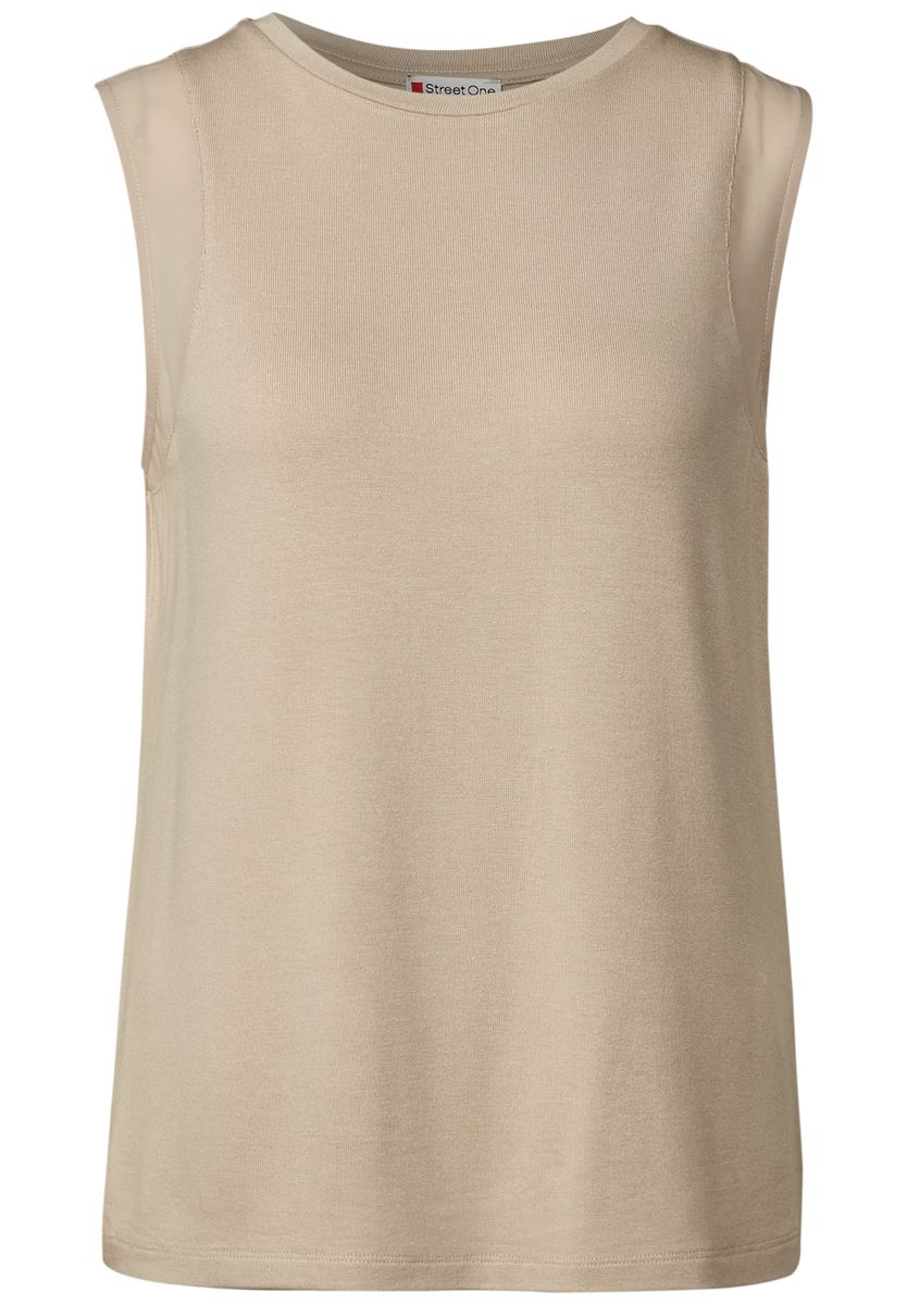 Top mit Chiffondetails