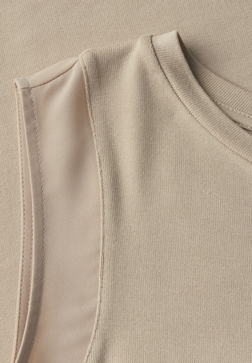 Top mit Chiffondetails