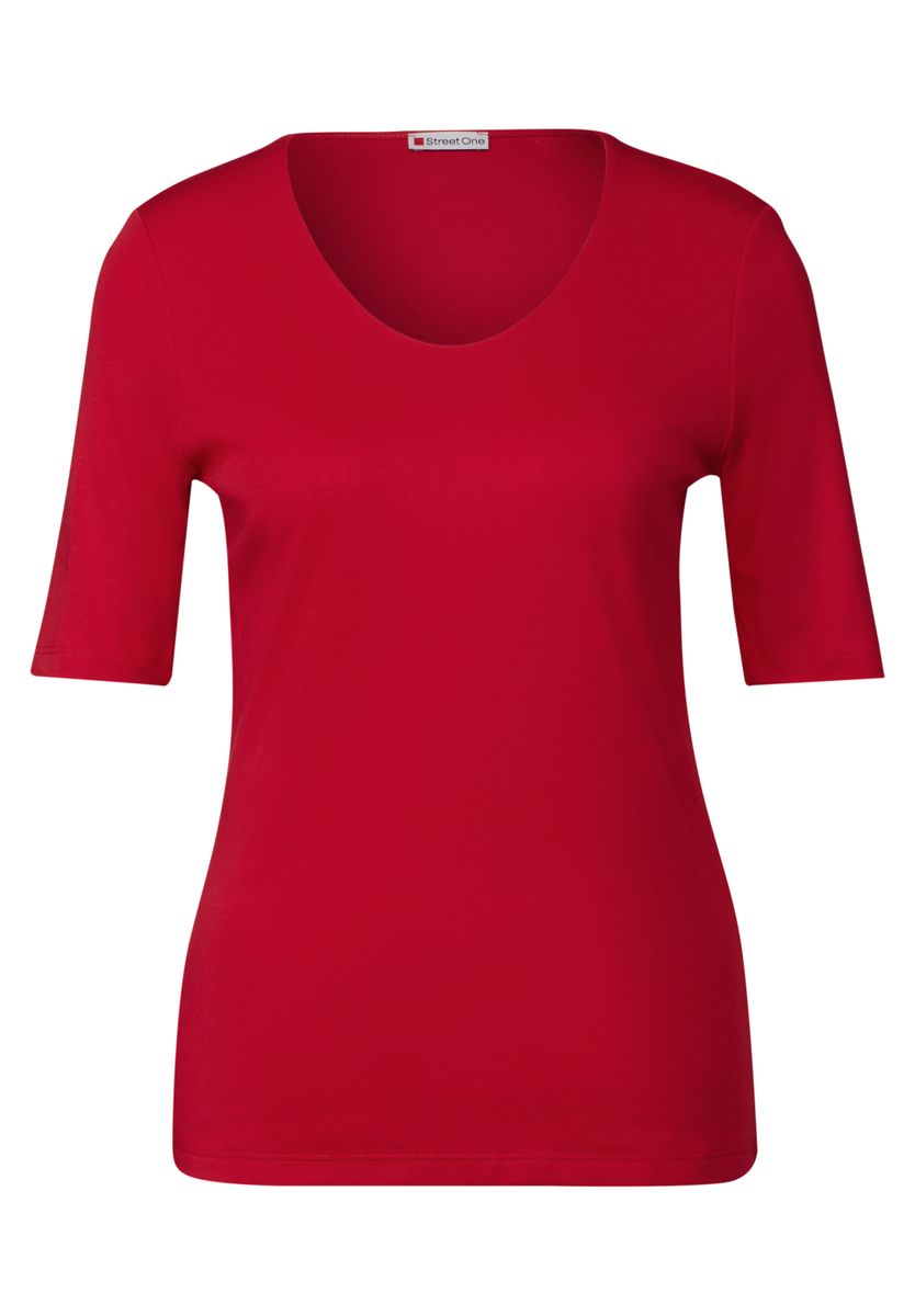 T-Shirt in Unifarbe