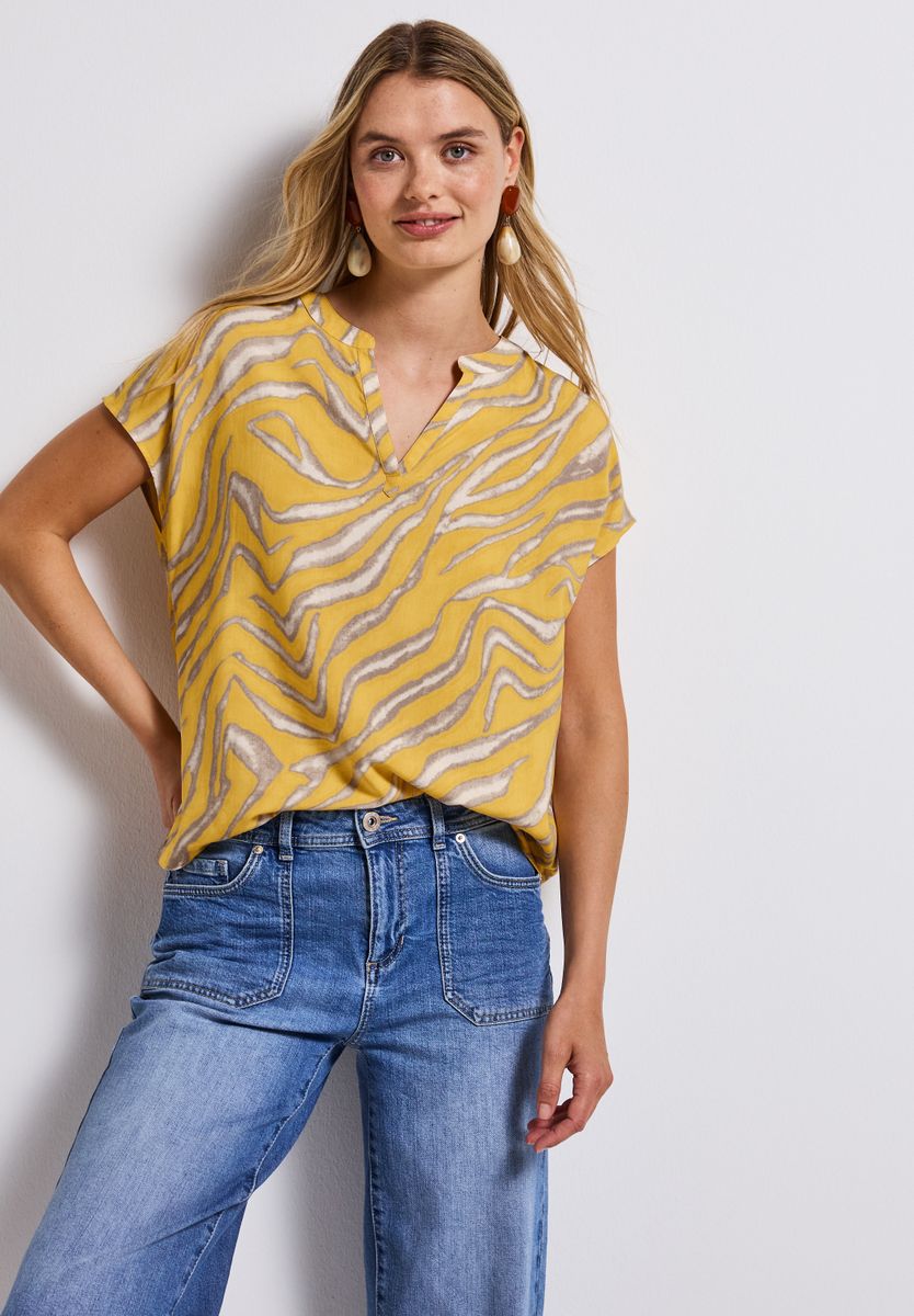 Gemusterte Bluse