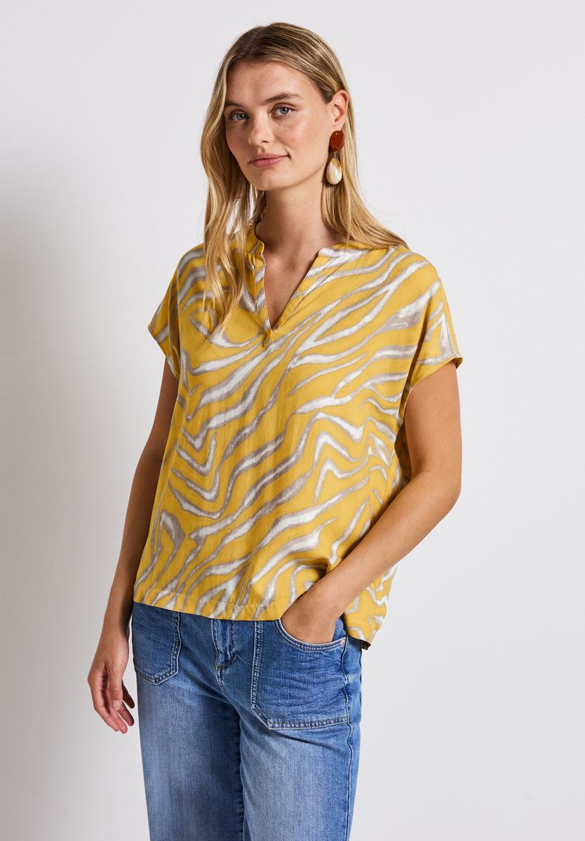 Gemusterte Bluse