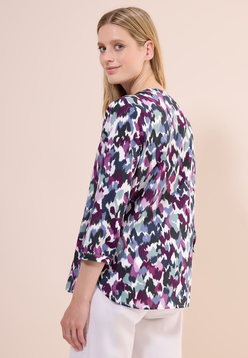 Bedruckte Baumwollbluse