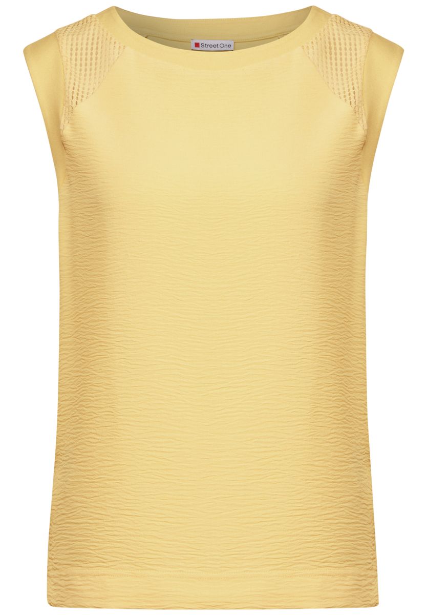 Top mit Mesh-Details