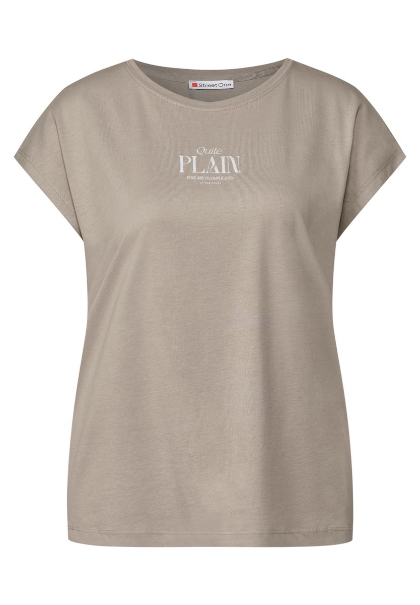 Basic Shirt mit Wording