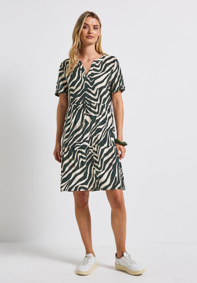 Gemustertes Tunika-Kleid