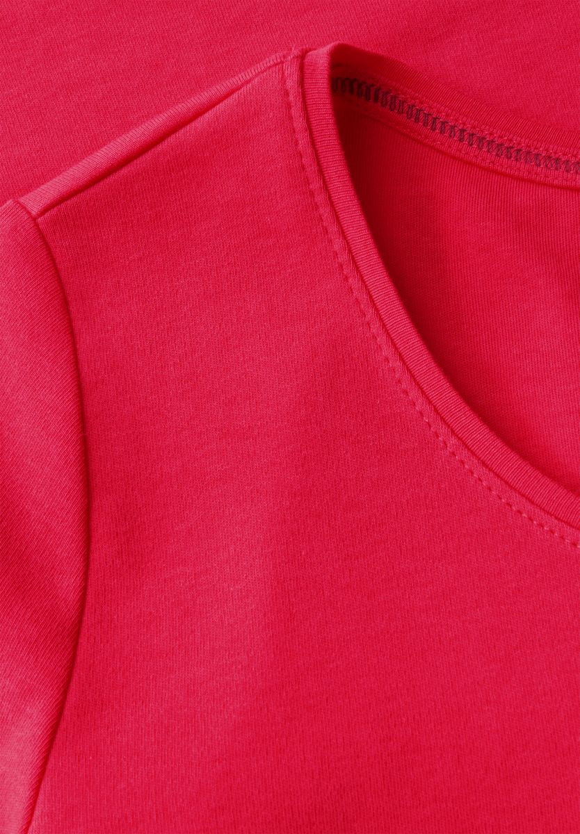 T-Shirt in Unifarbe