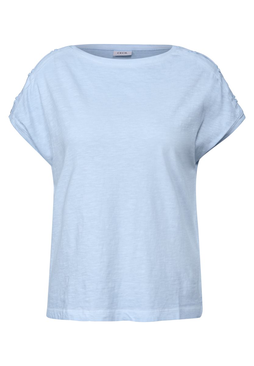 T-Shirt mit Knopfdetail