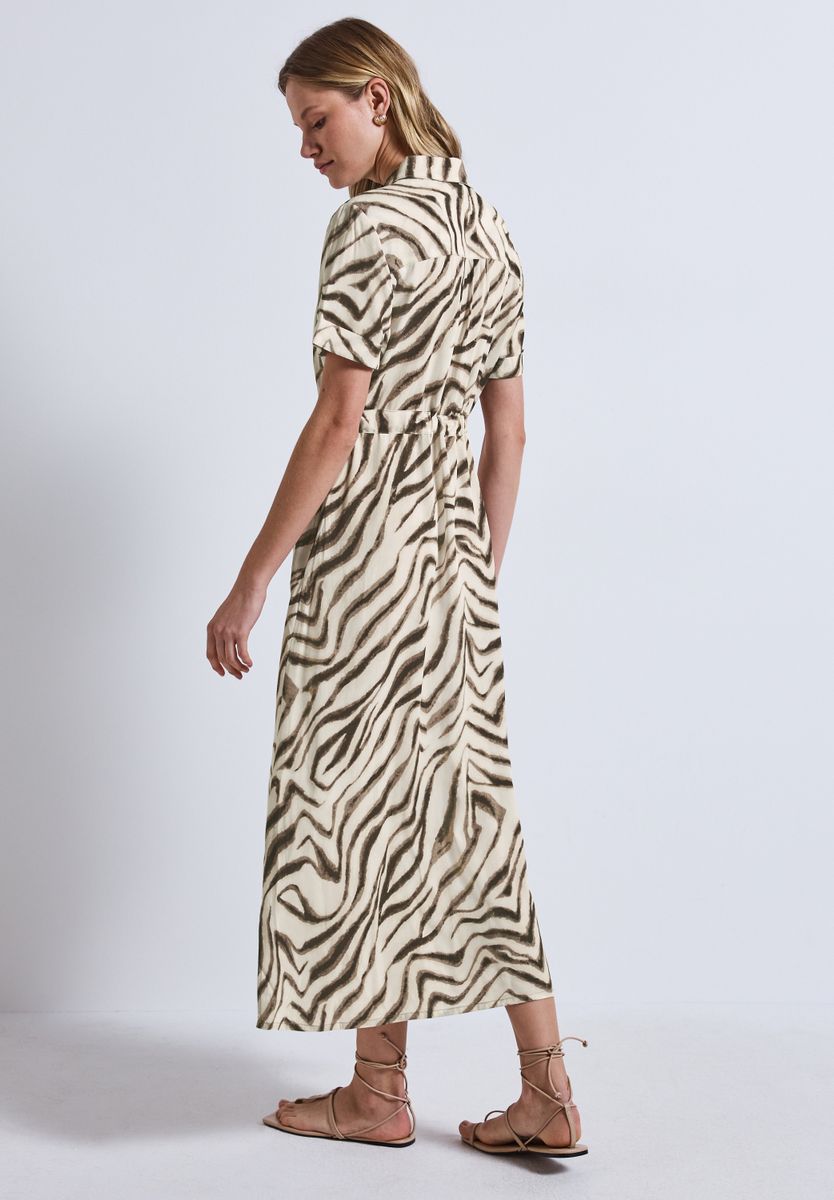 Gemustertes Blusenkleid