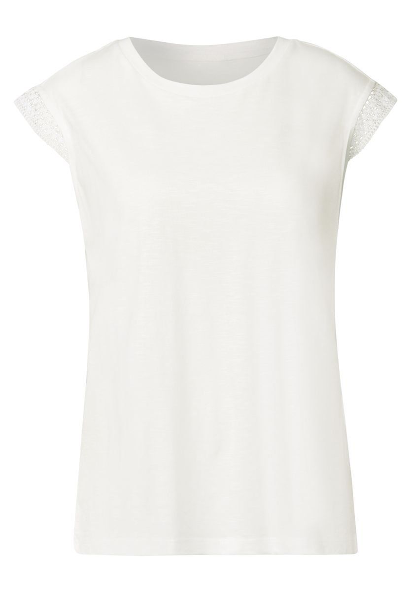 Shirt mit Häkeldetails